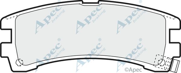 APEC BRAKING stabdžių trinkelių rinkinys, diskinis stabdys PAD1210